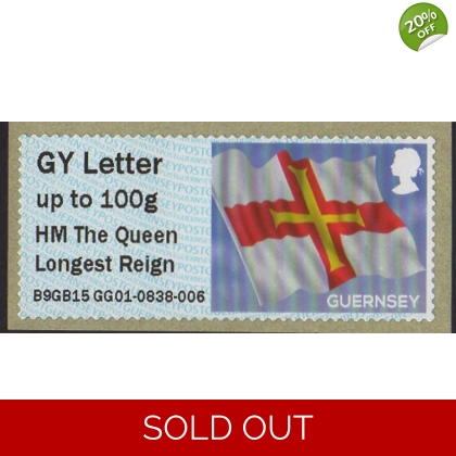 FZG04 Guernsey Flag Post & Go with Longest Reign inscription